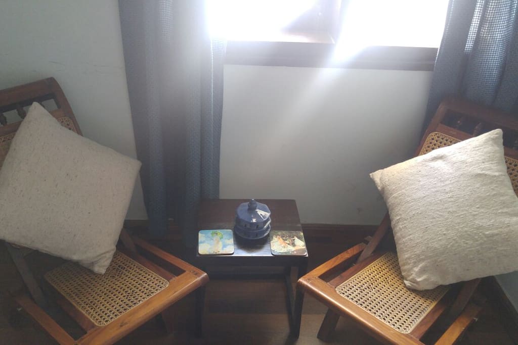Sitting area by the window