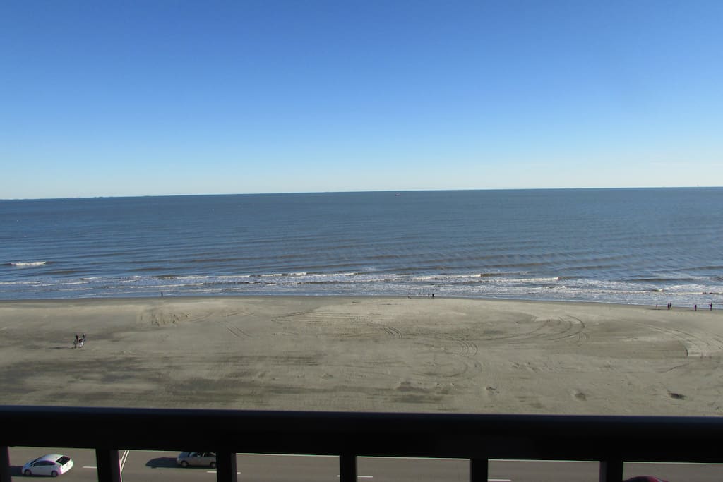 Unobstructed 180 degree view of the beach and Gulf of Mexico from the balcony