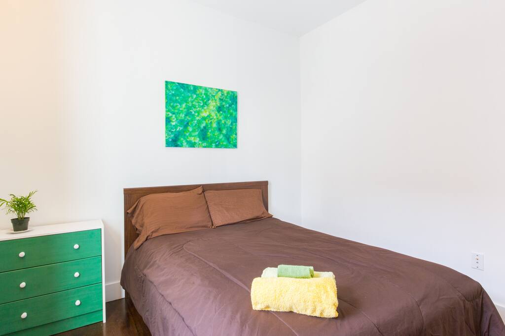 Room #2 has enough space to put an air mattress if needed.