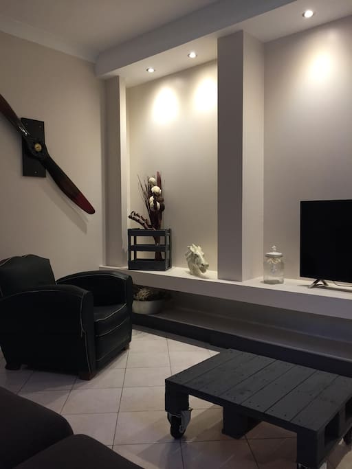 Salon avec insert