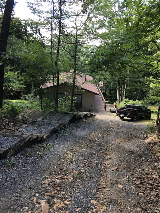 View from the top of the driveway