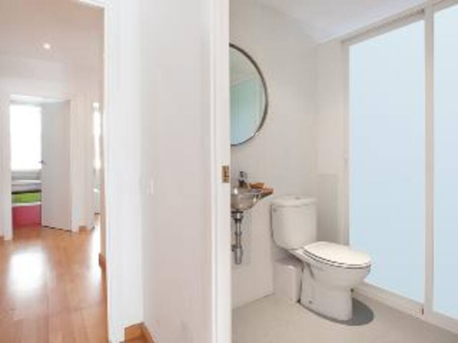 One of the bathrooms