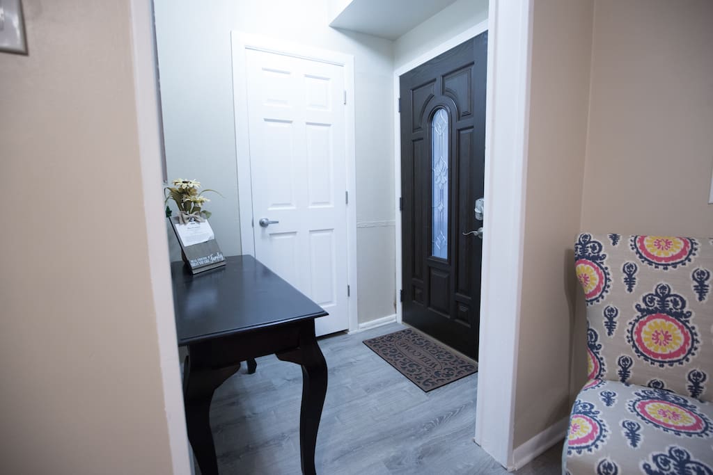 Inviting front entrance