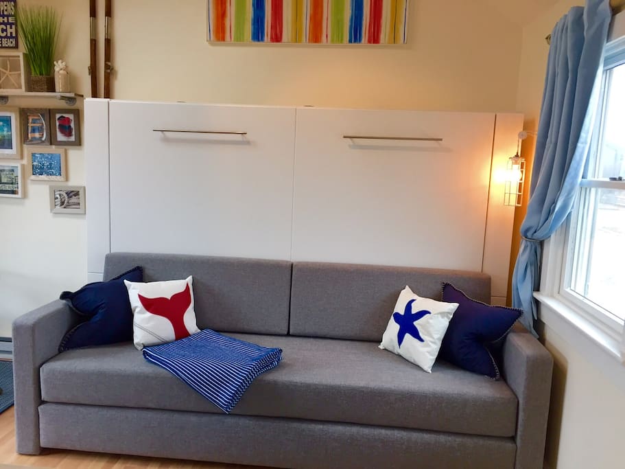This is our Murphy Bed/Sofa, right now it is a sofa.