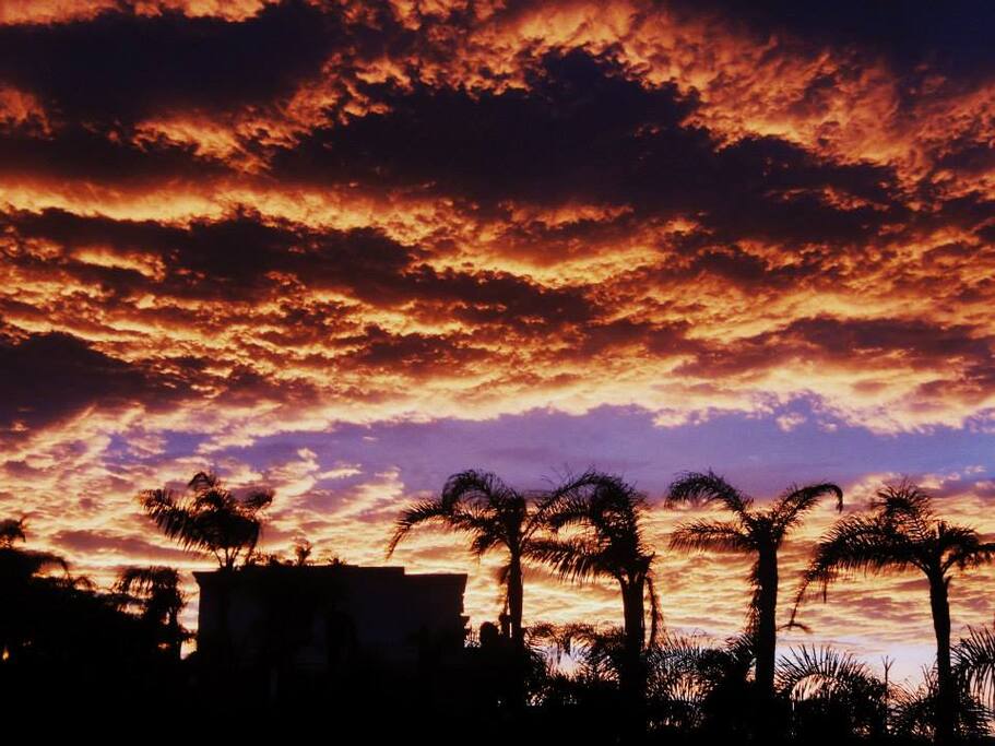 Por do sol na praia da vigia!