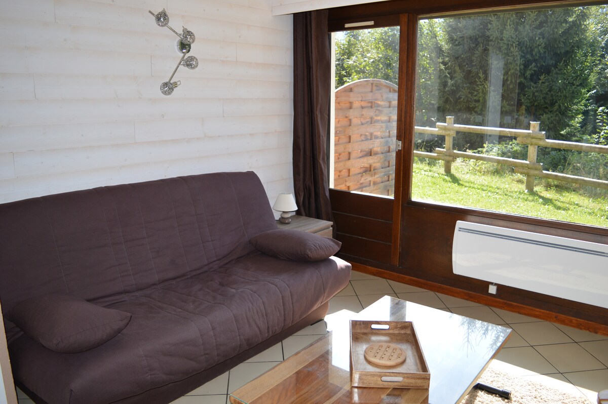 Top Airbnb: In the center of the village, 20 m² studio + terrace in Arâches La Frasse