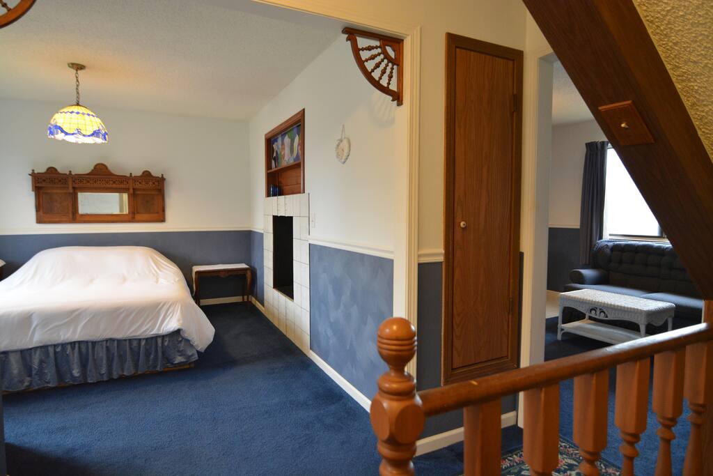Your private room is located at the top of the stairs on the 2nd floor.