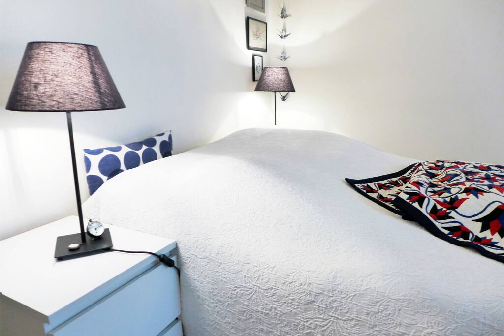 The Bedroom offers a comfortable bed for 2.
