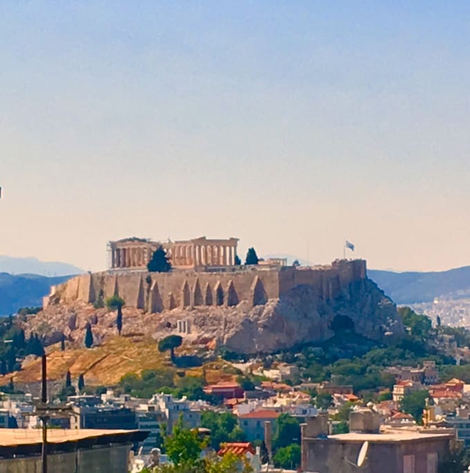 Acropolis view from terrace