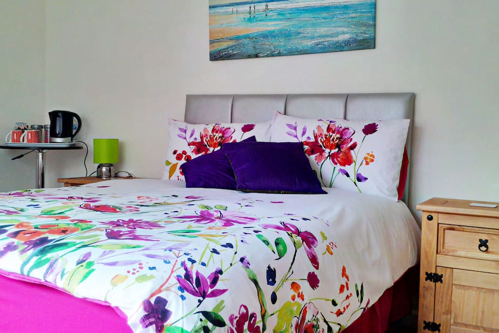 Your room with a tea and coffee station - perfect after an adventurous day.