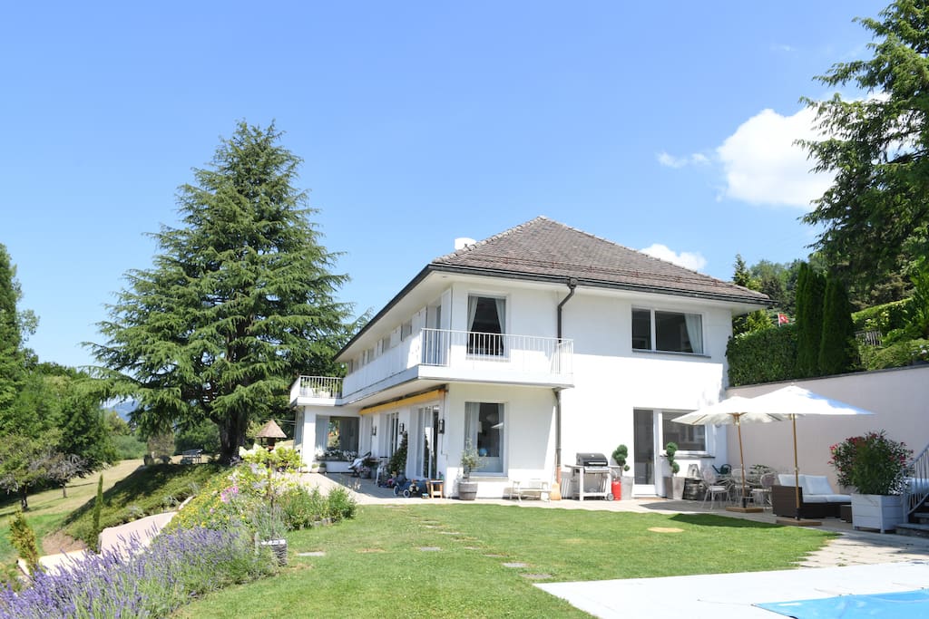 View of the house from the garden