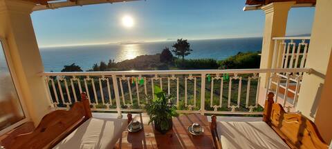 Nikos apartments corfu Panoramic sunset seaview