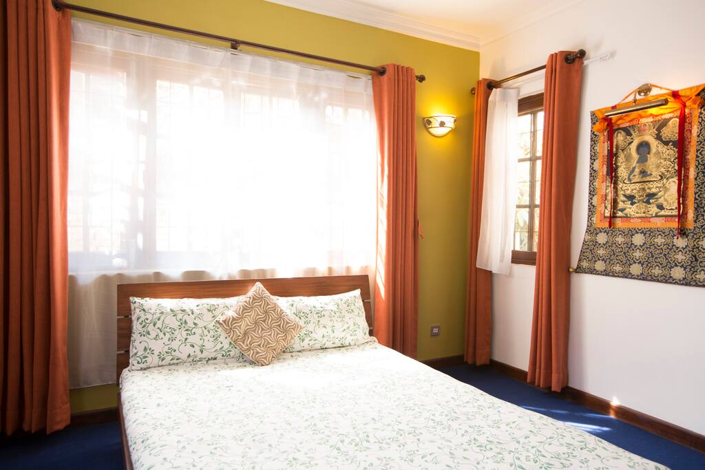Your queen bed. We have extra blankets and pillows if you need them.