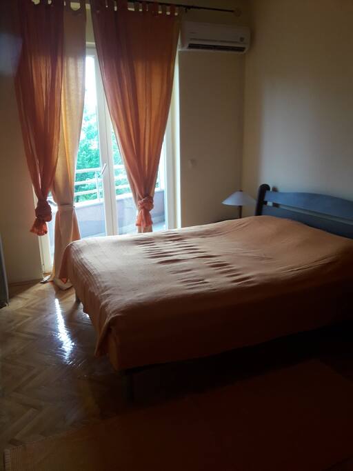 Bedroom with balcony