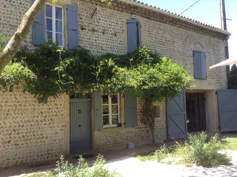 Renovated old house and pool.