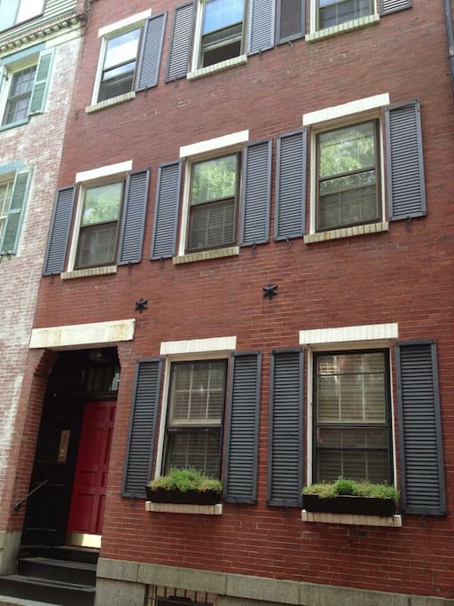 Historic Boston brownstone.