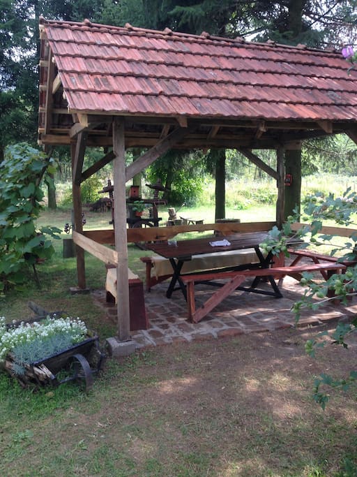 Place for barbecue