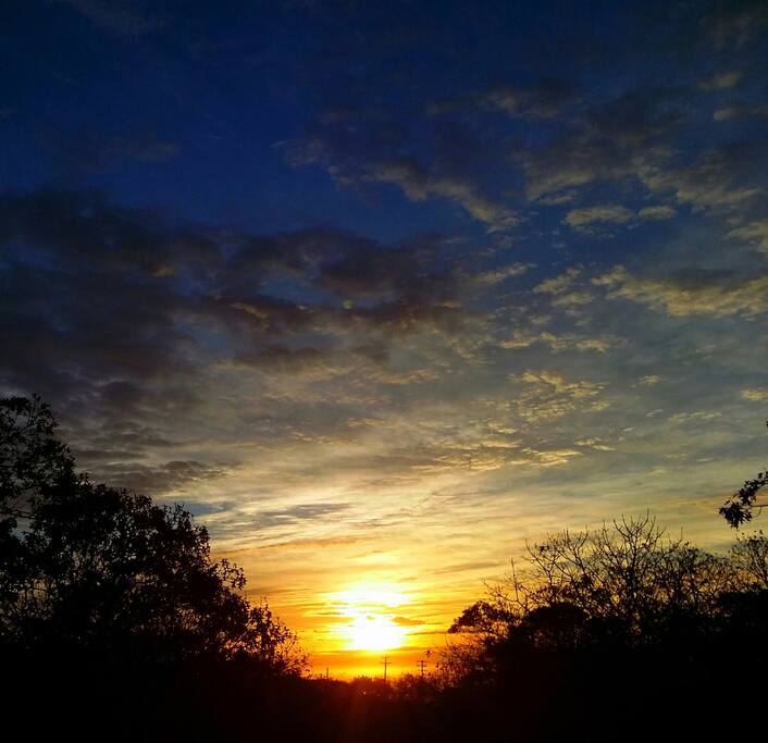 Sunset from the deck