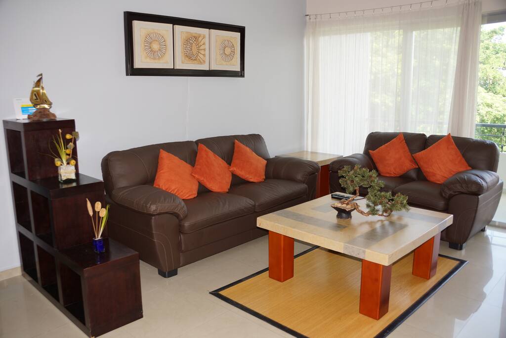 Wide living room