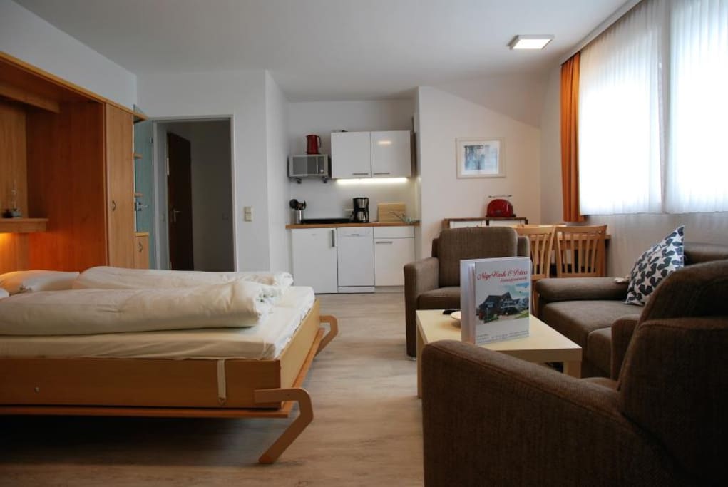 Nige Wark Ferienappartements Whg 31, Duhnen, Wohn / Schlafraum