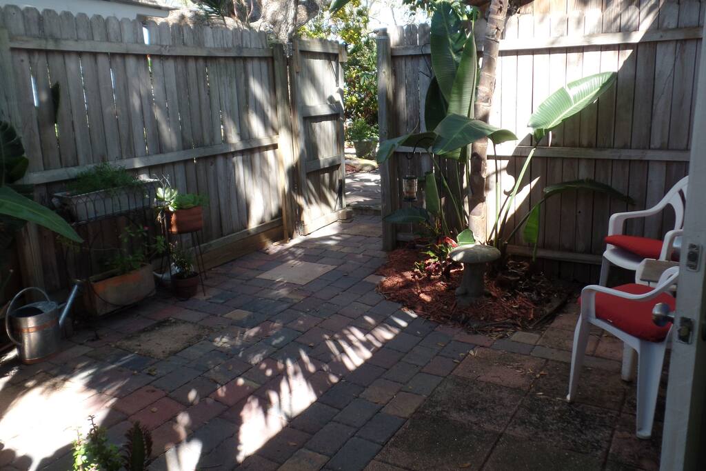 open gate from private outdoor area.
