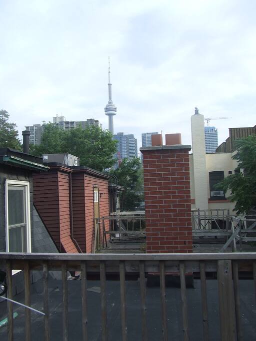 City skyline views of the CN Tower