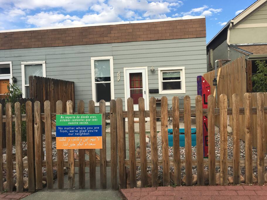 Front Yard and guest access to house