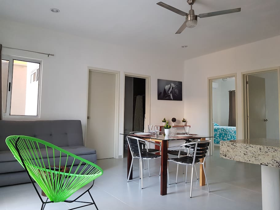 living and dinning area