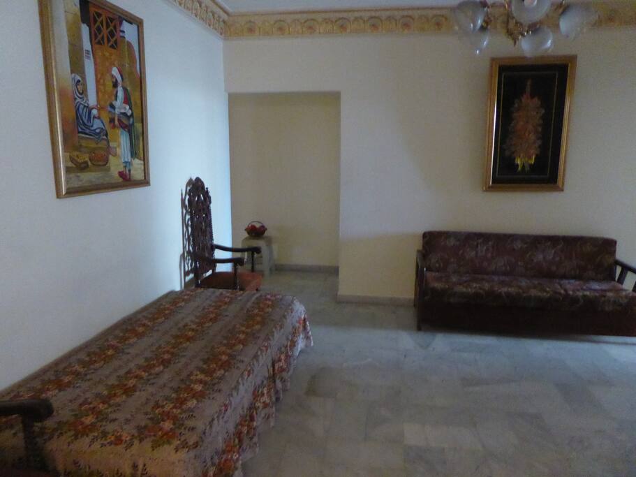 Salón con sofa-cama y sofá
