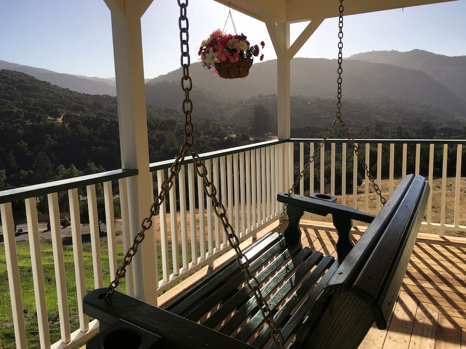 Relax on the front porch swing...