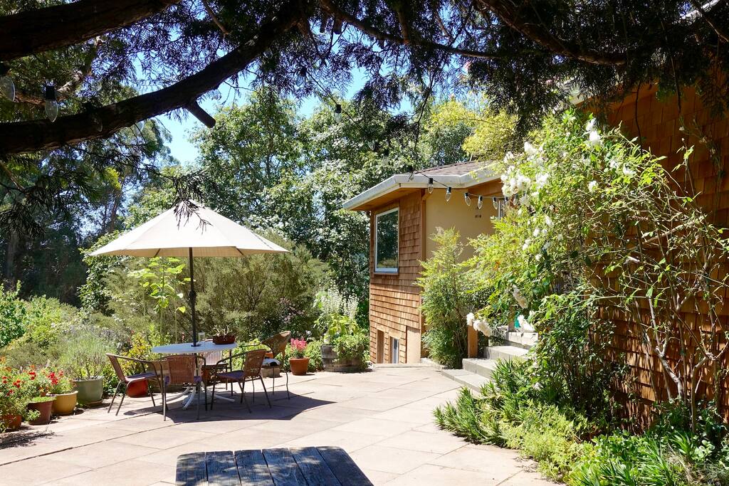 Patio with views