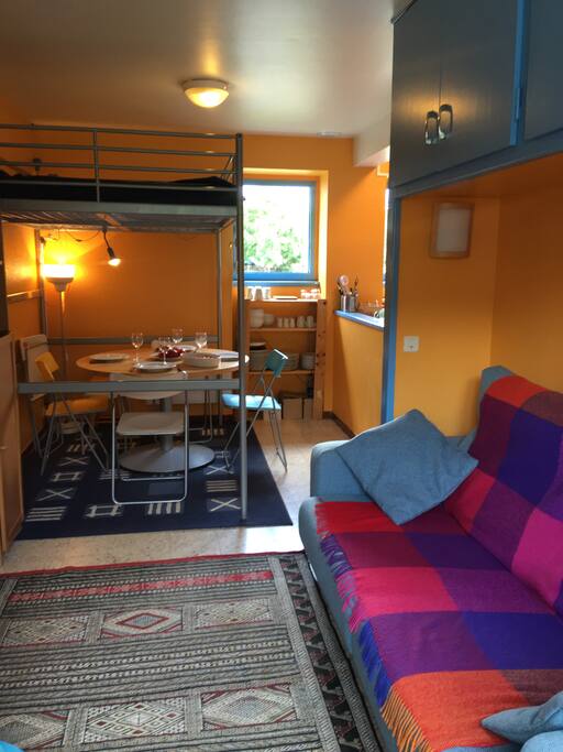 Perspective du salon traversant