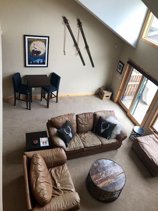 Bright two story windows