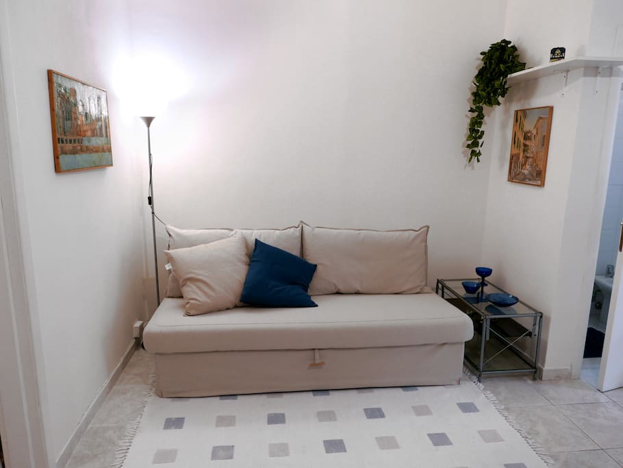 zona giorno, divano letto