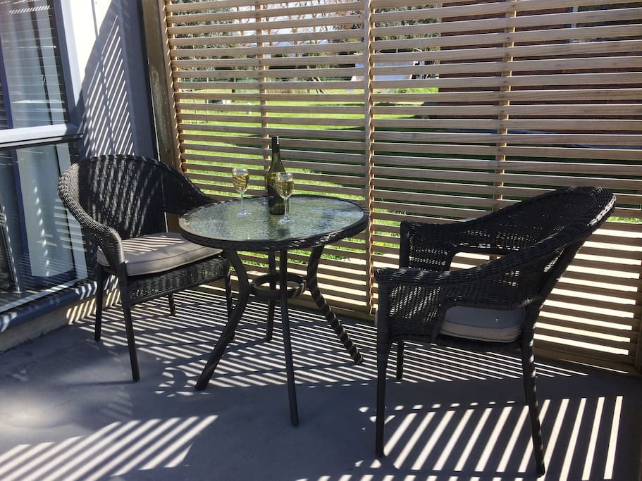 Private space to enjoy the Wairarapa sunshine.