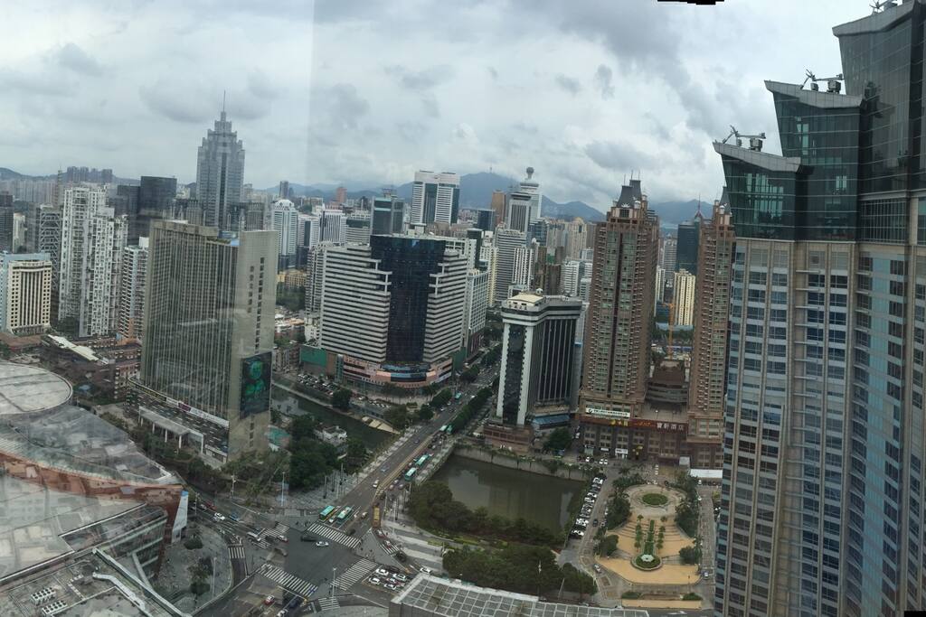 Grand Hyatt hotel view from living room