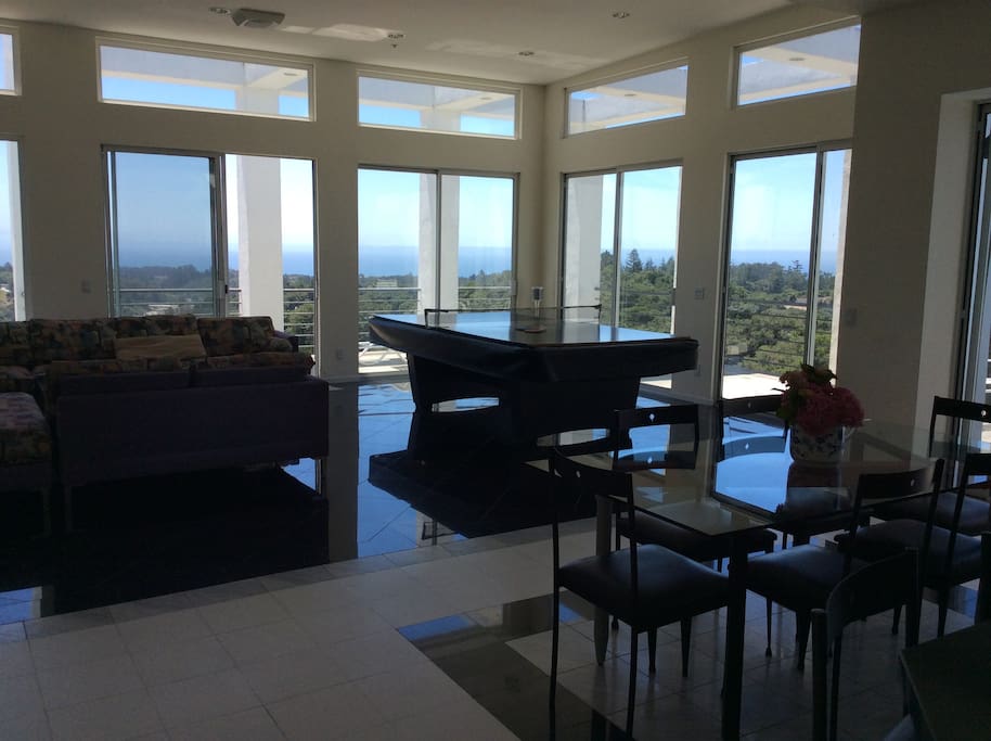 This is a view of the family room looking over the Monterey Bay