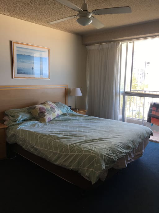 Large, comfortable double bed.