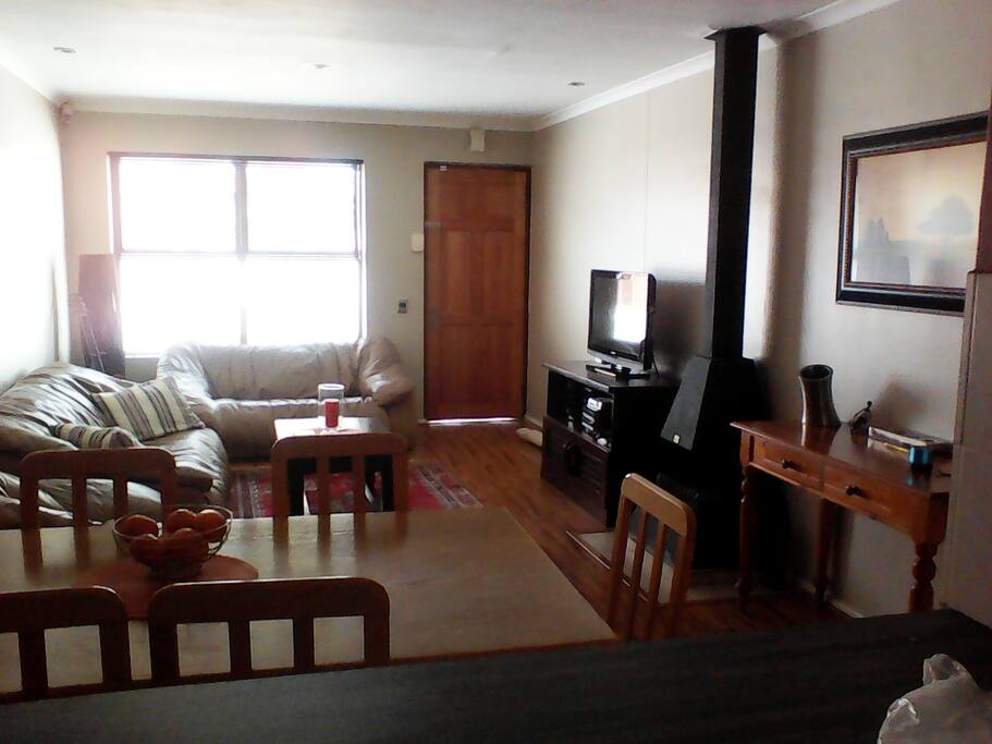 Spacious open living lounge and dining area