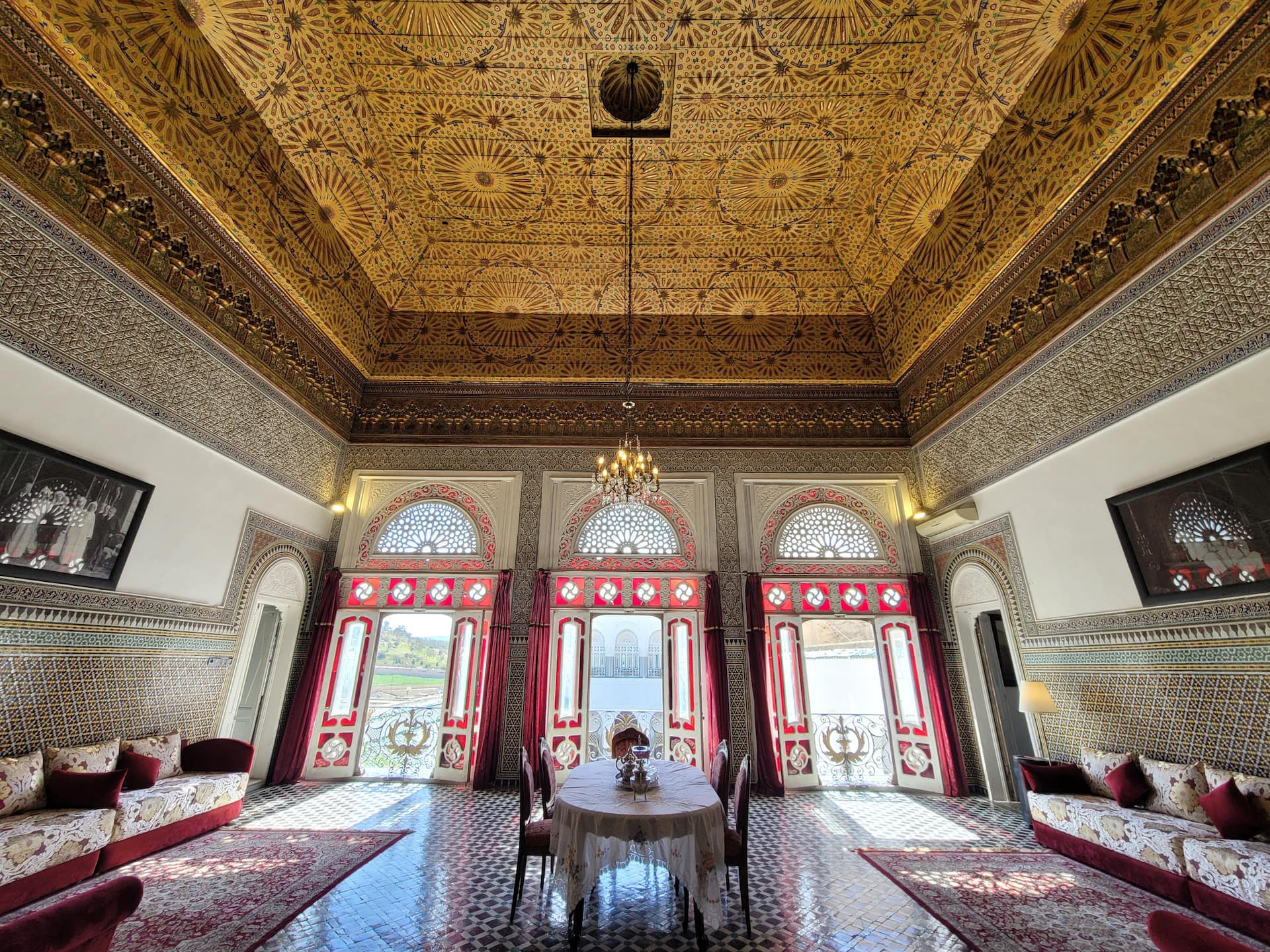 Royal suite with mountain view, 19th century palace