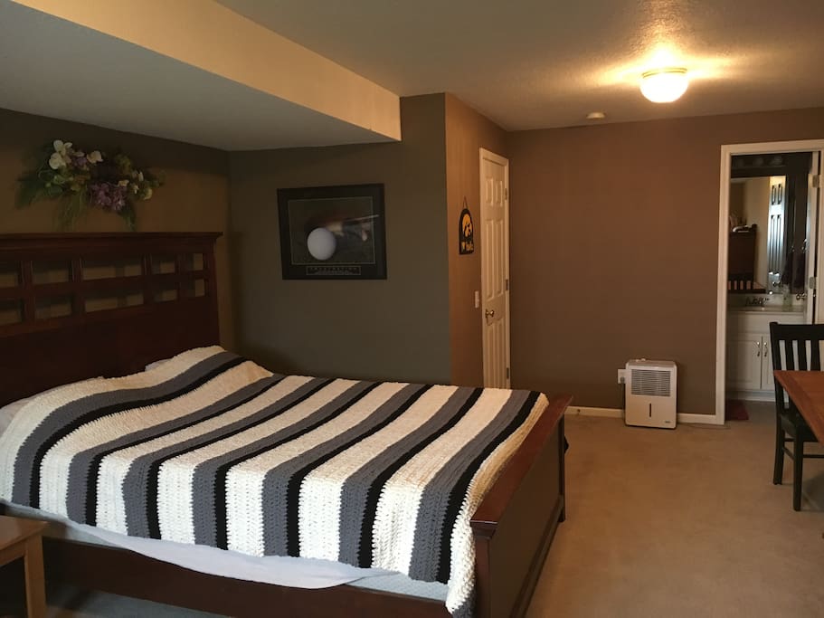 Lower level bedroom 2- queen bed