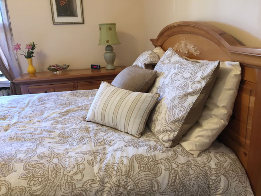 New mattress, box spring and all new bedding