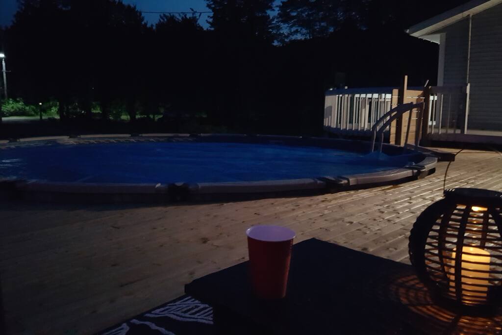 in the evening.