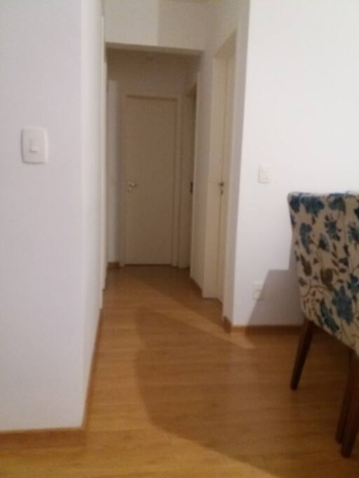 Corredor para os quartos