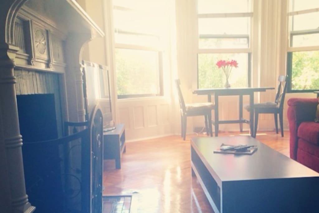 1,200 square feet of hardwood floors and ample sunlight!