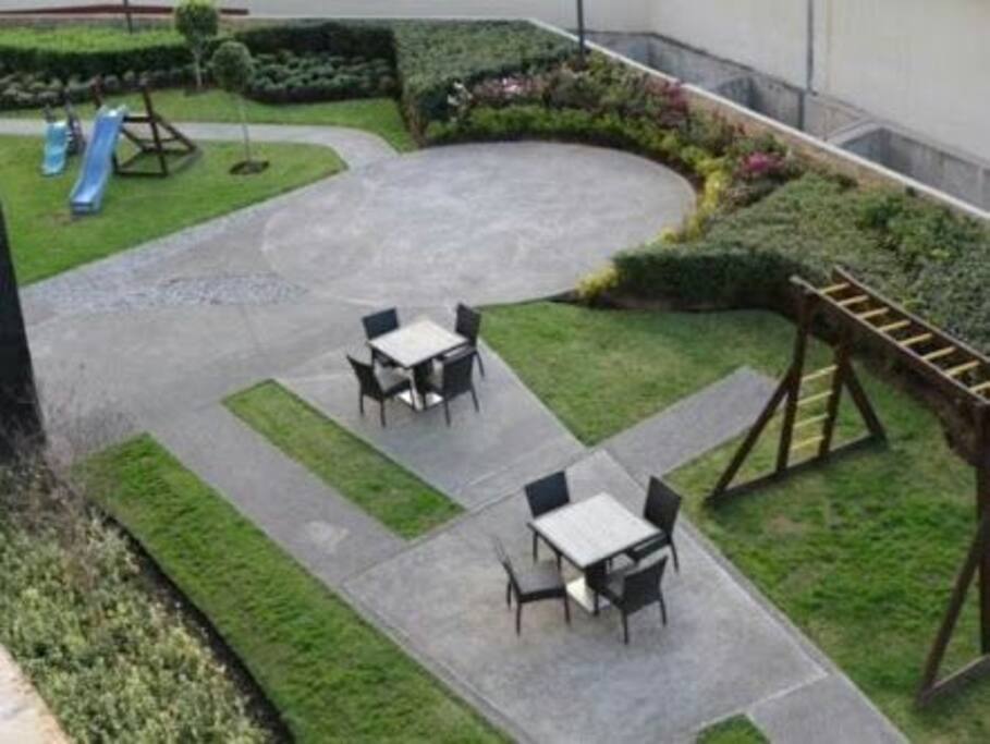 Jardín en áreas comunes
