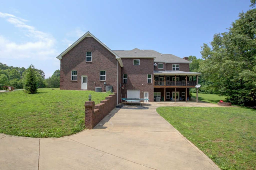 Back view of house