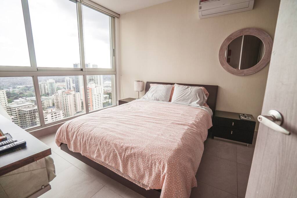 Bedroom with queen bed