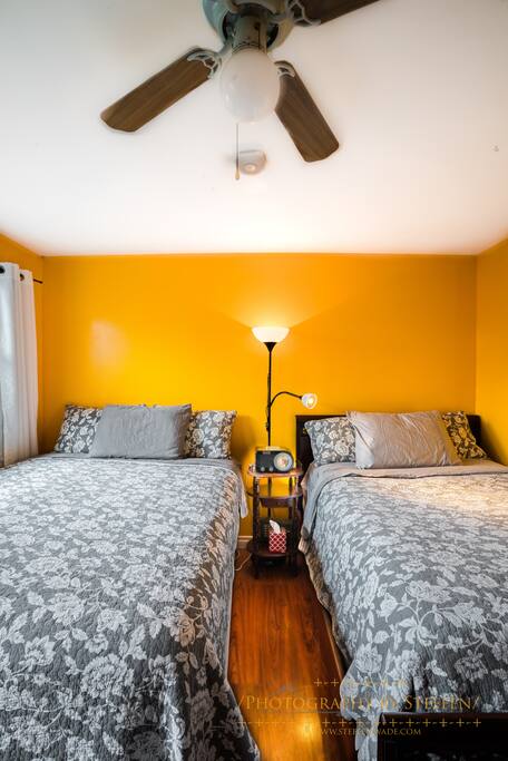 The two pillow top mattresses make it easy to take a load of after exploring!