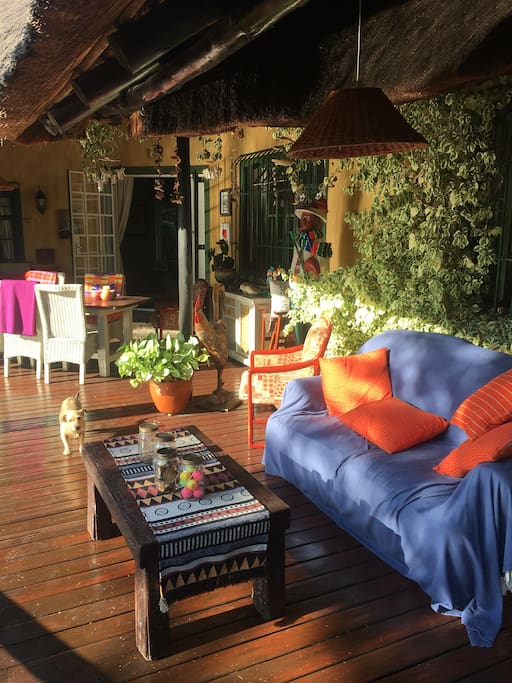 OUR RELAXING VERANDAH FOR RELAXING .